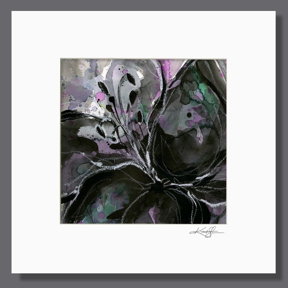 Organic Impressions 504 - Abstract Flower Painting by Kathy Morton Stanion